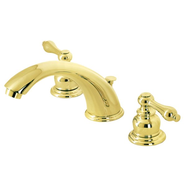 Kingston Brass KB972ALB Widespread Bathroom Faucet, Polished Brass KB972ALB